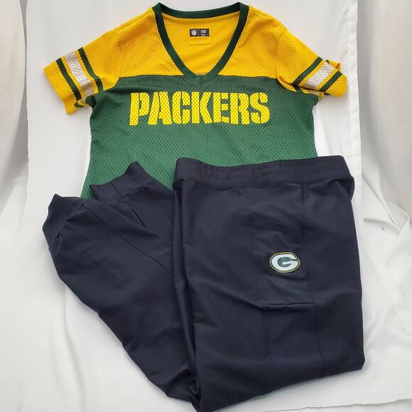 🏈GreenBay Packers Cozy outfit for Game Day! Top/Bottom M/L - Picture 2 of 15
